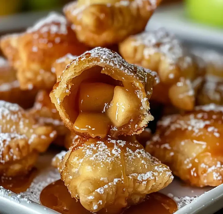 Crispy Wonton Apple Pie Bites