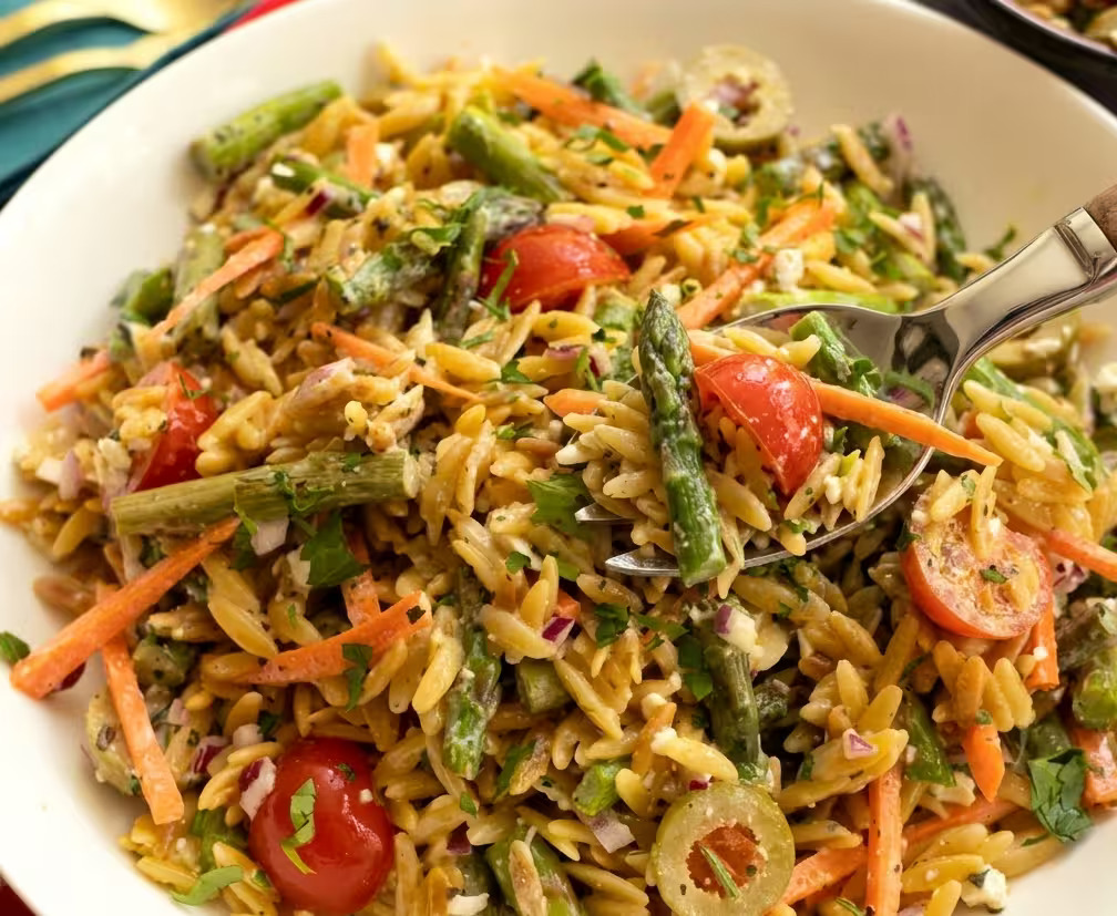 Orzo Asparagus Salad