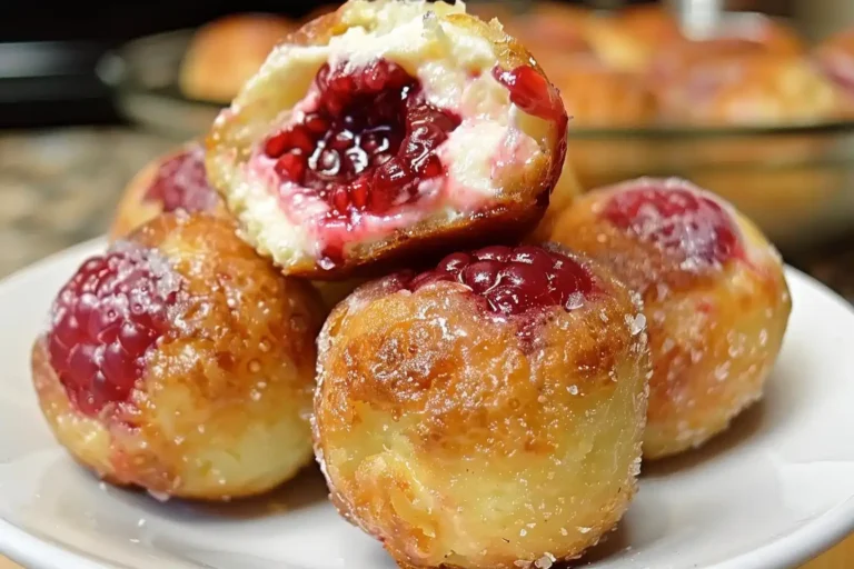 Raspberry Cream Cheese Bites