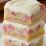 Rhubarb Custard Bars