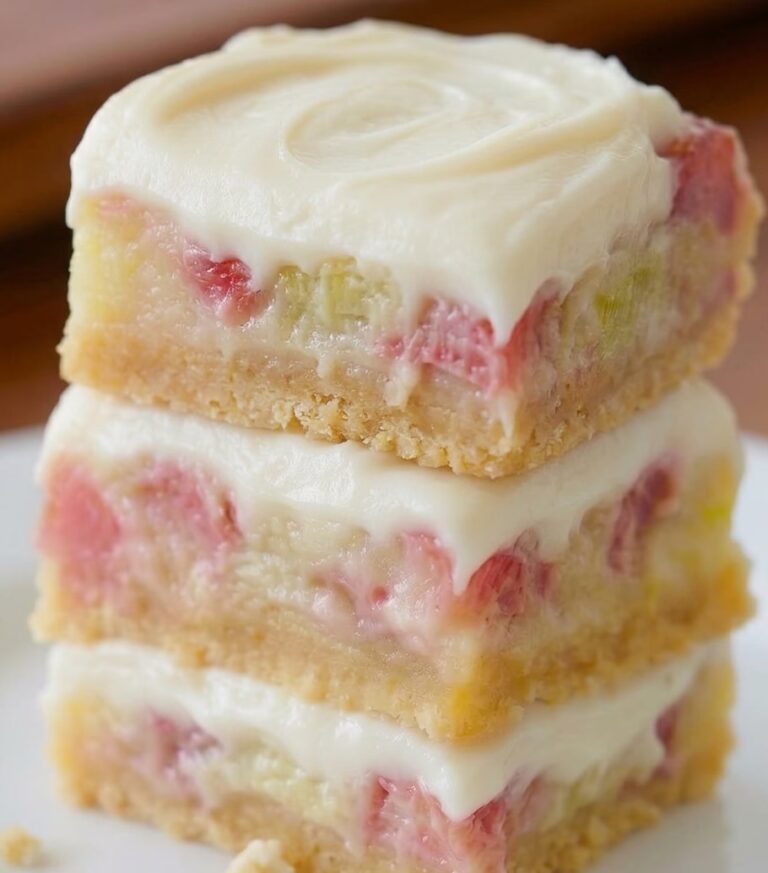Rhubarb Custard Bars