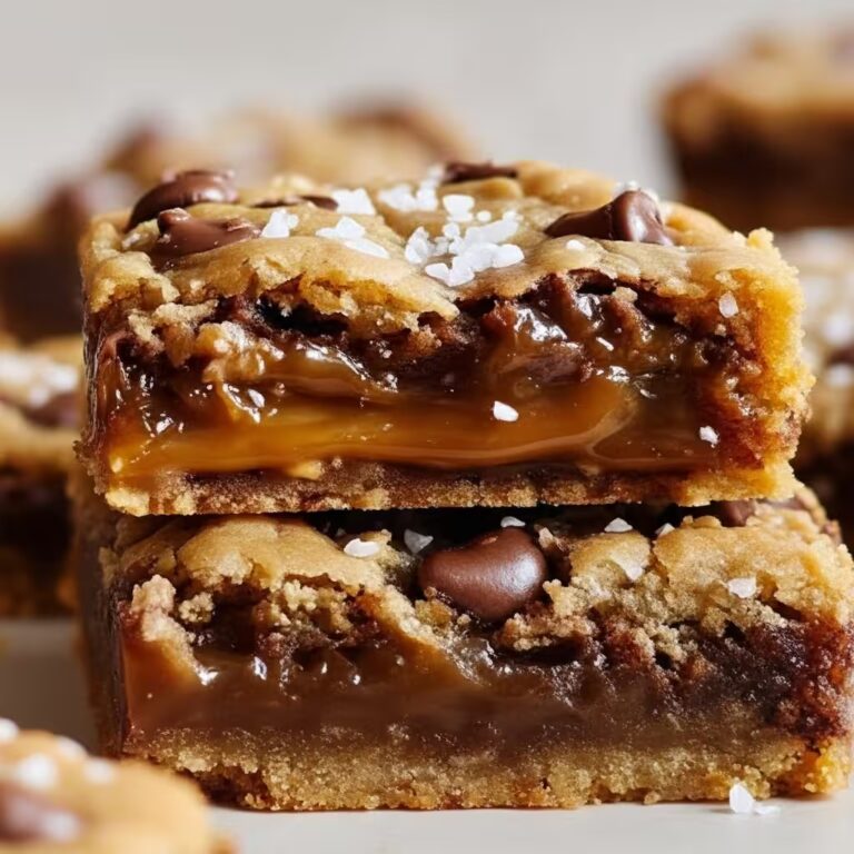 Salted Caramel Chocolate Chip Cookie Bars