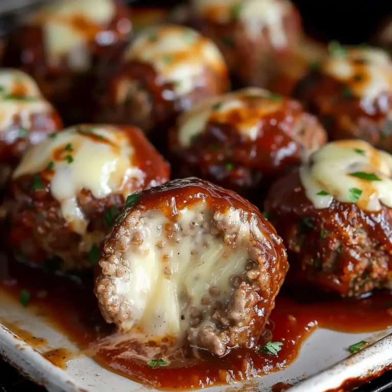 Smoked Cheese Stuffed Meatballs