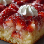 Upside Down Strawberry Cake