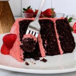 Chocolate Cake with Strawberry Buttercream