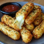 Gooey Golden Air Fried Mozzarella