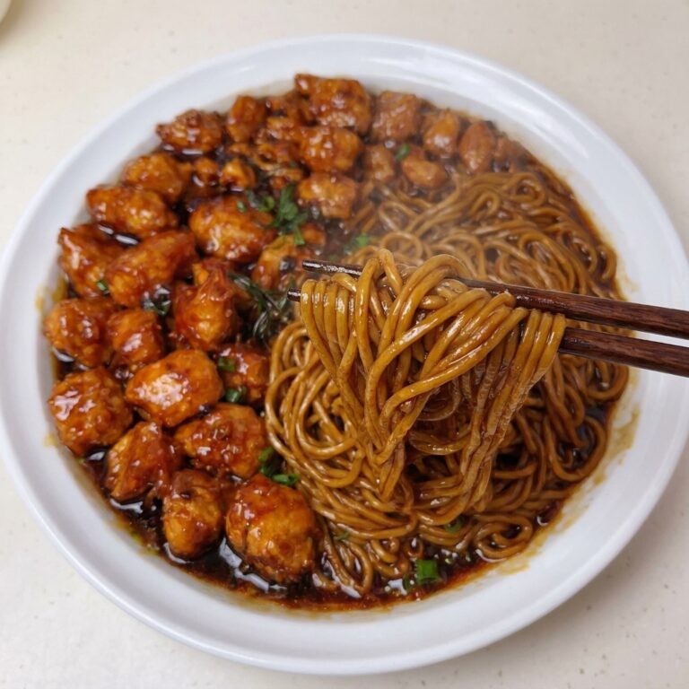 Orange Chicken and Noodles