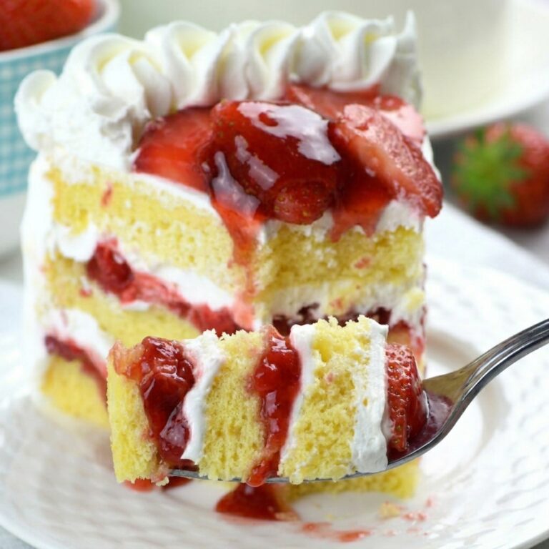 Strawberry Sponge Cake
